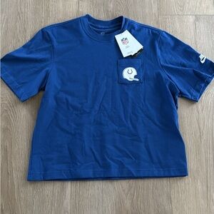 Women’s small - Blue NFL colts T-Shirt with Pocket Logo